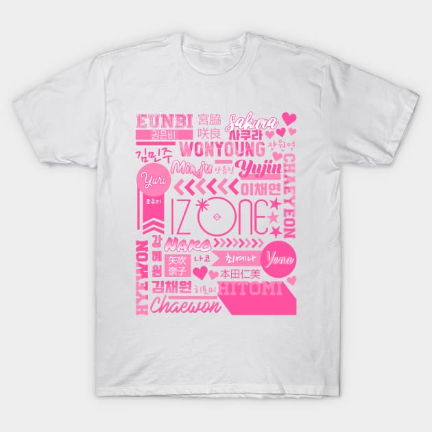 IZ*ONE Collage T-Shirt by lovelyday